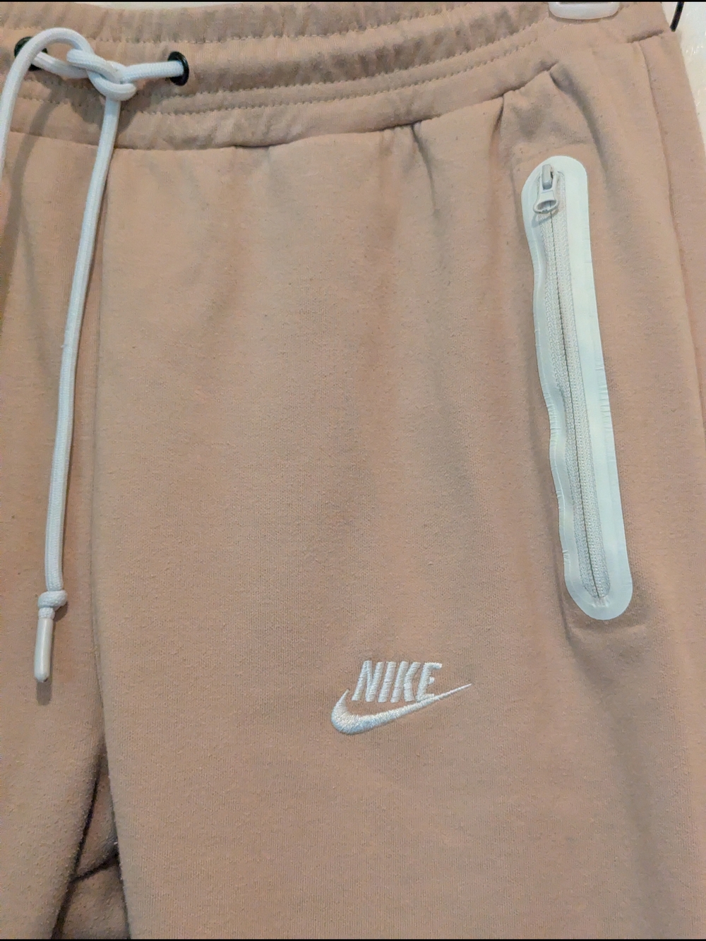 Nike Tan Jogger Sweatpants with White Accents - Picture 4 of 12